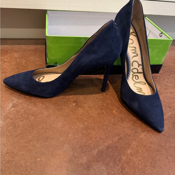 Sam Edelman Dark Blue Heels - Picture 2 of 3